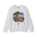 Levant Vintage Ruins Crewneck Sweatshirt | Arabic Calligraphy Landscape