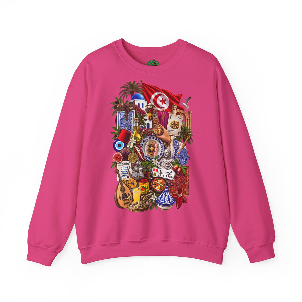 Tunisian Cultural Collage Sweatshirt