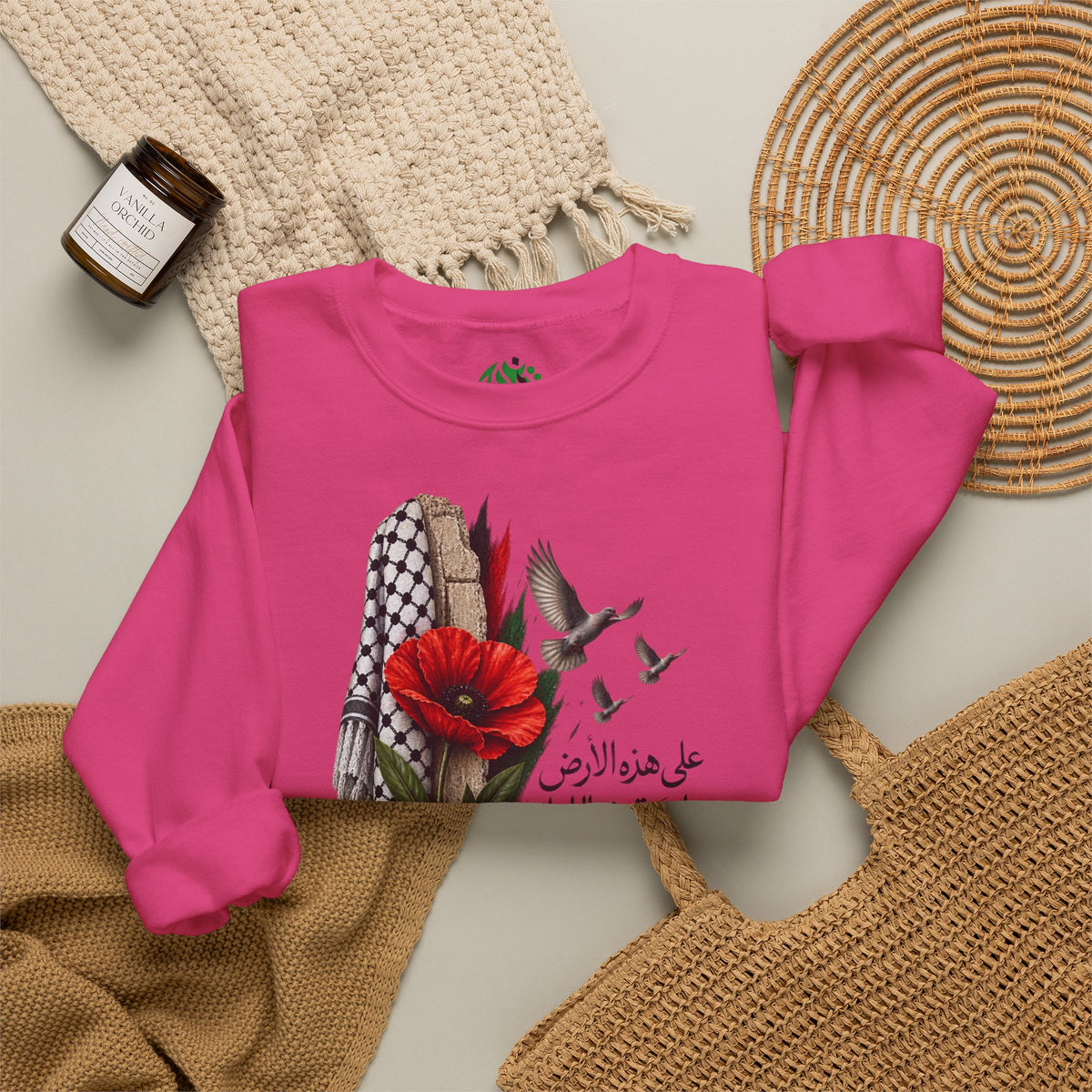 Poppy & Keffiyeh Graphic Sweatshirt