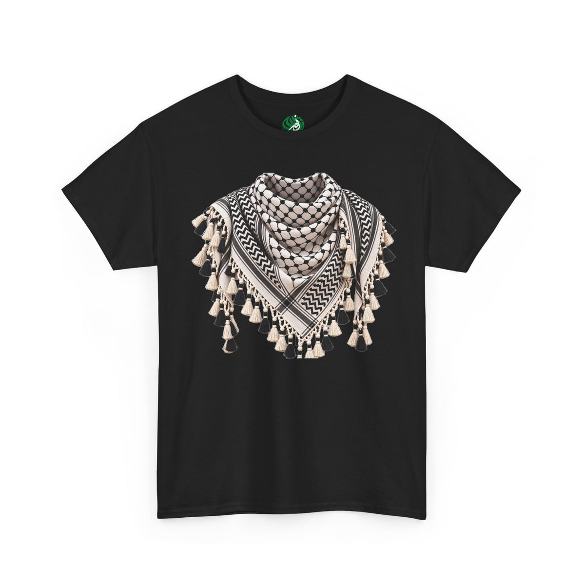 Keffiyeh Graphic T-Shirt — Middle Eastern Scarf Pattern Tee
