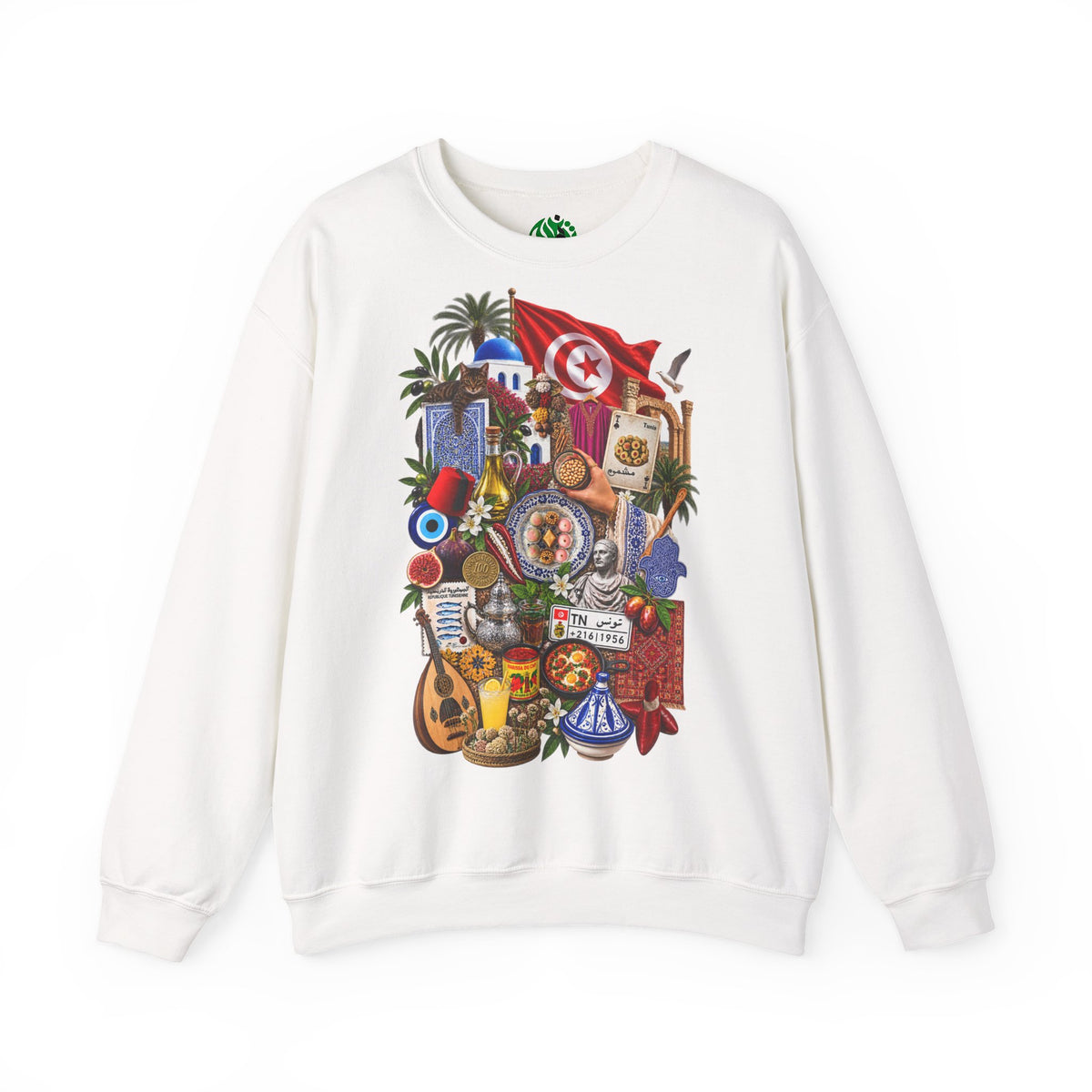 Tunisian Cultural Collage Sweatshirt