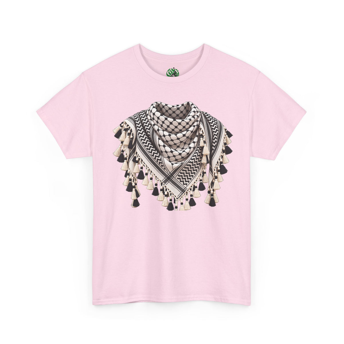 Keffiyeh Graphic T-Shirt — Middle Eastern Scarf Pattern Tee