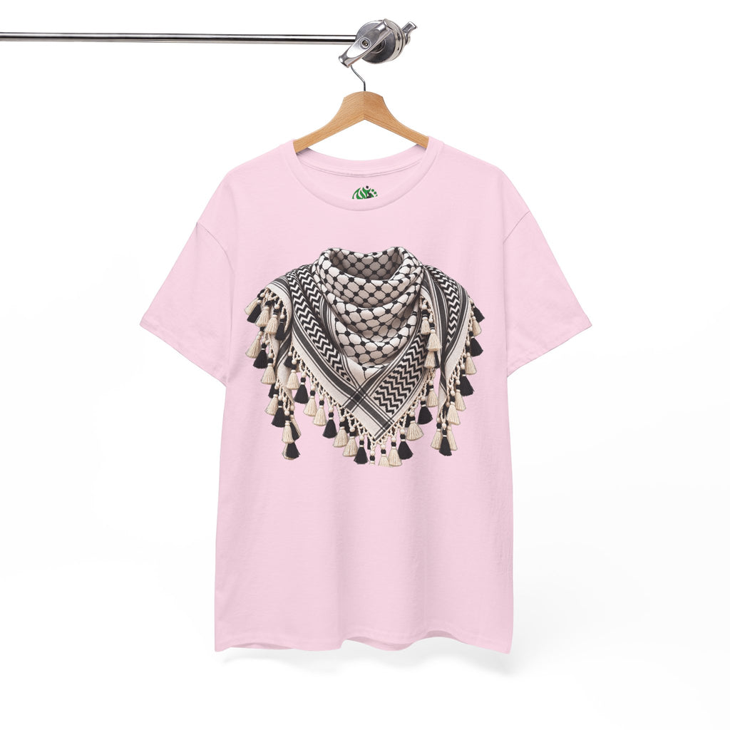 Keffiyeh Graphic T-Shirt — Middle Eastern Scarf Pattern Tee