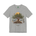 Olive Tree of Palestine T-Shirt | Arabic Calligraphy, Sun and Dove Design