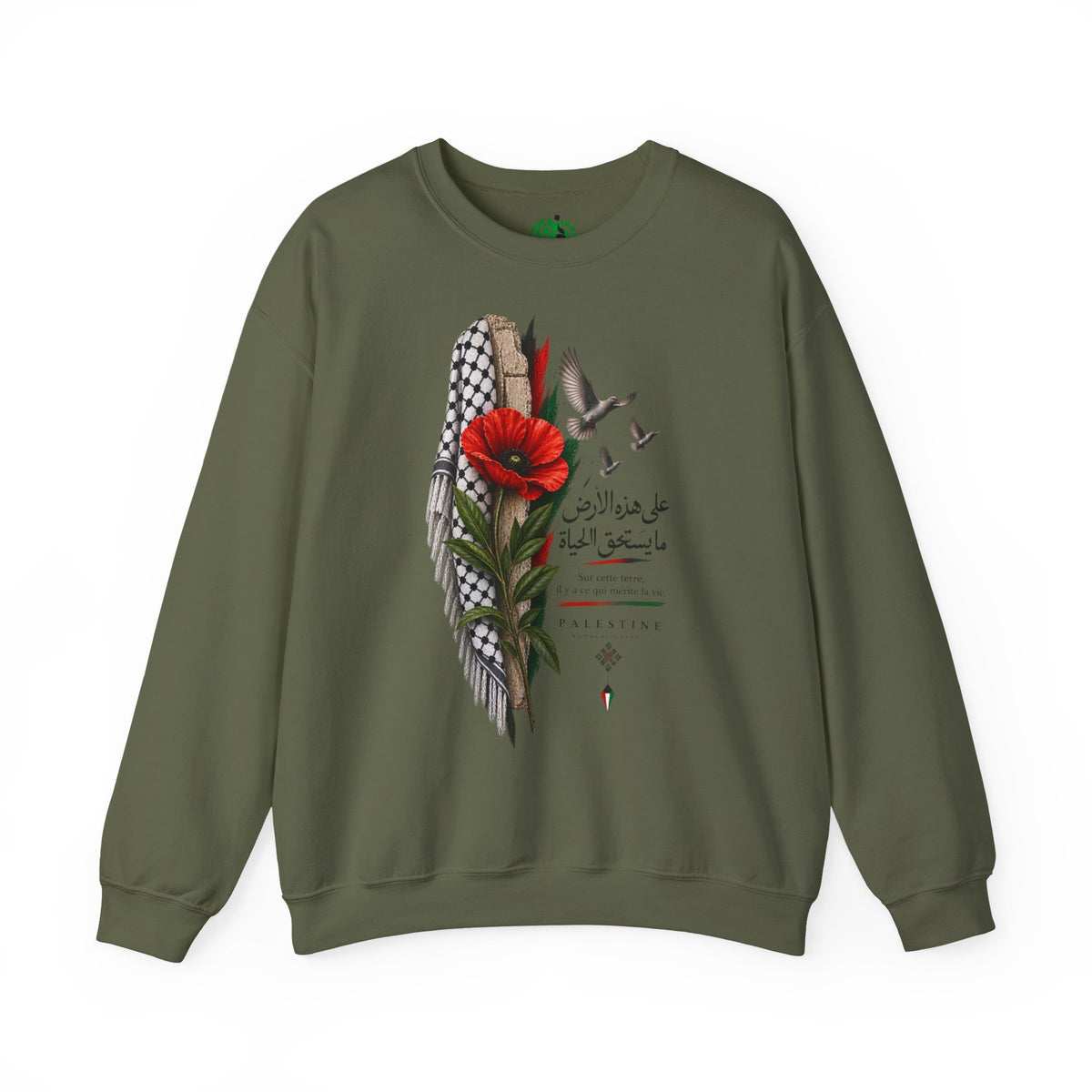 Poppy & Keffiyeh Graphic Sweatshirt