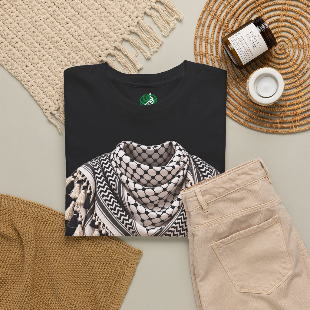Keffiyeh Graphic T-Shirt — Middle Eastern Scarf Pattern Tee