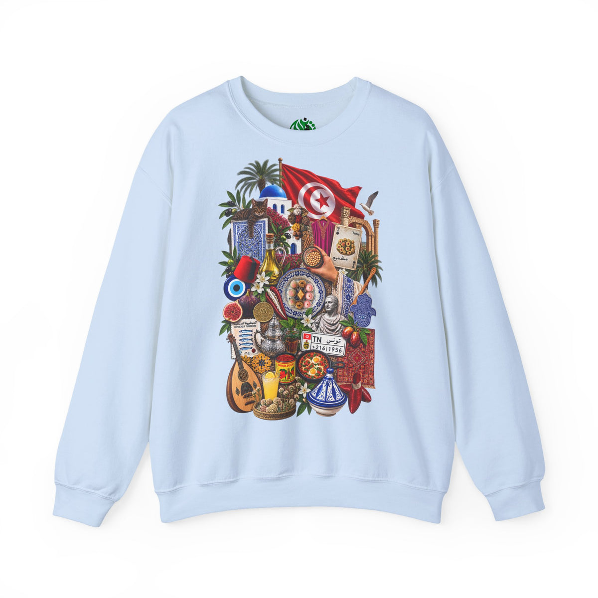 Tunisian Cultural Collage Sweatshirt