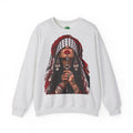 Palestinian Keffiyeh Woman Graphic Sweatshirt — Resilience Portrait Crewneck