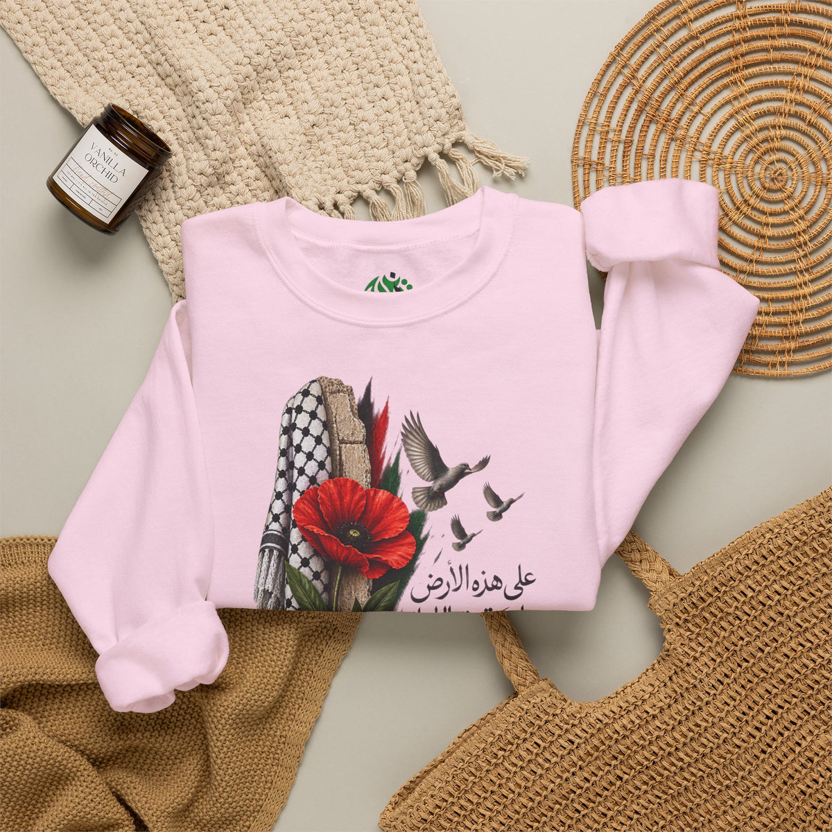 Poppy & Keffiyeh Graphic Sweatshirt