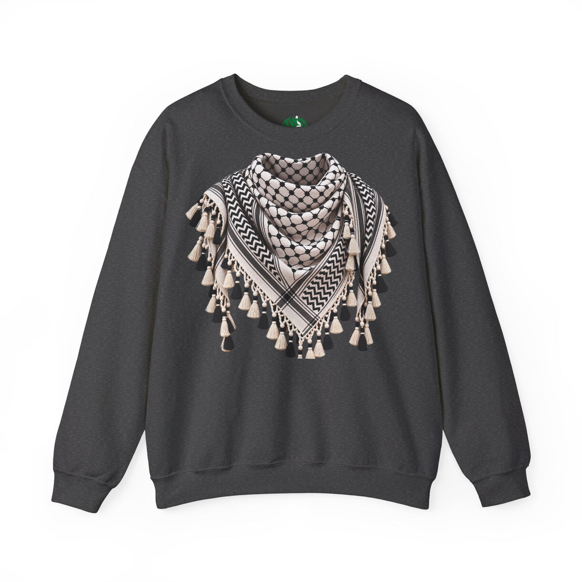 Keffiyeh Pattern Crewneck Sweatshirt