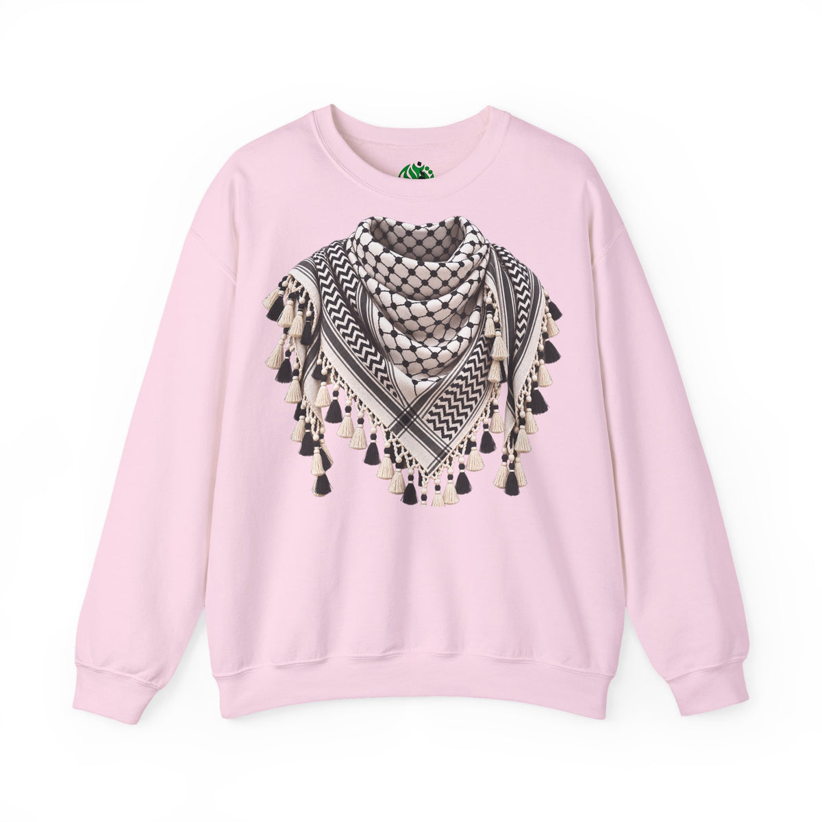 Keffiyeh Pattern Crewneck Sweatshirt