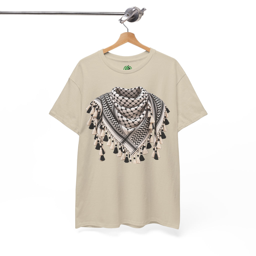 Keffiyeh Graphic T-Shirt — Middle Eastern Scarf Pattern Tee