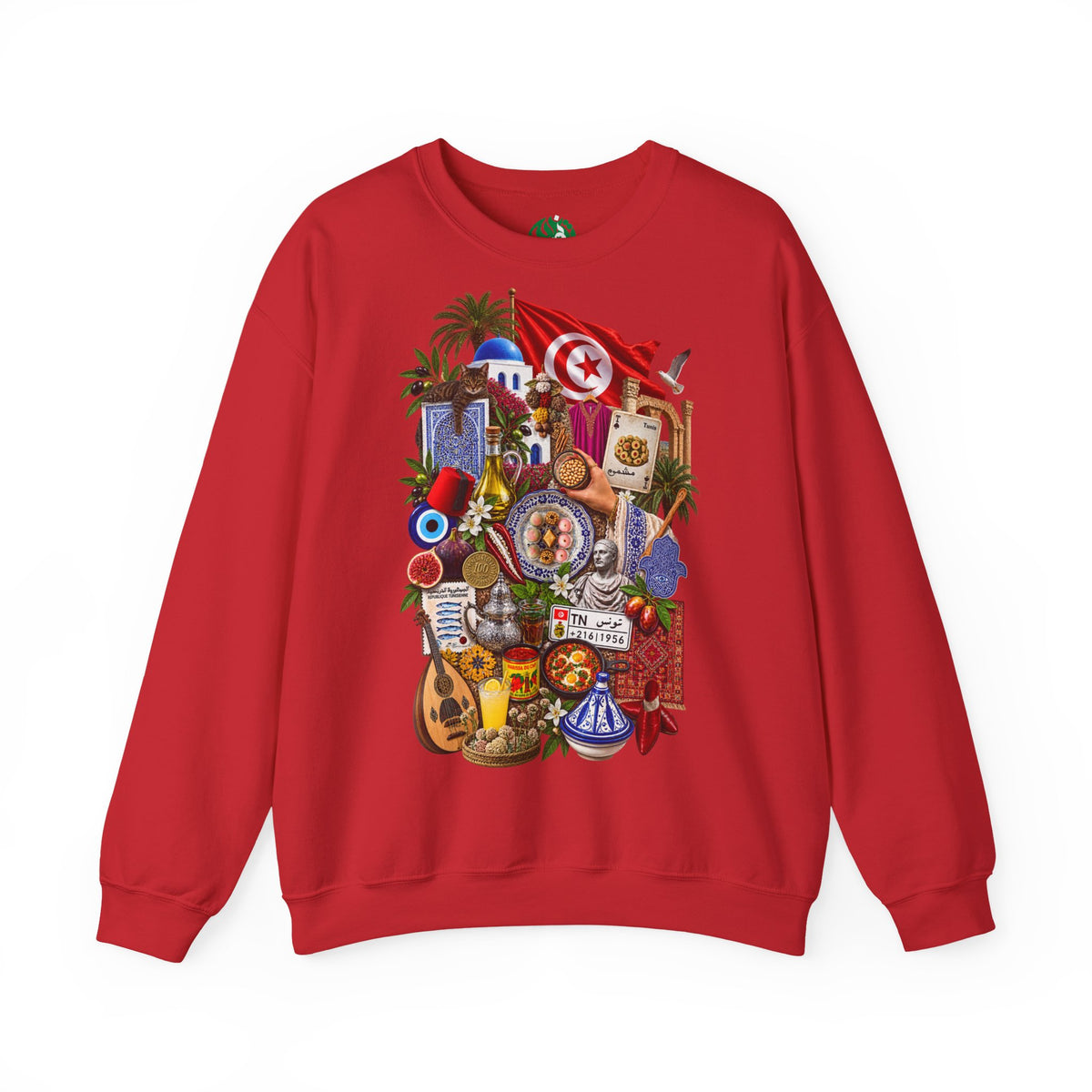 Tunisian Cultural Collage Sweatshirt