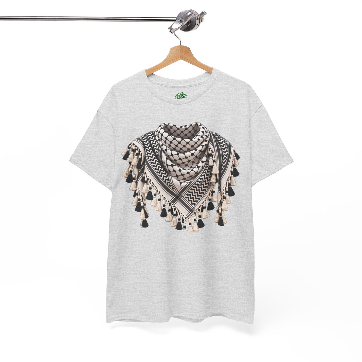 Keffiyeh Graphic T-Shirt — Middle Eastern Scarf Pattern Tee