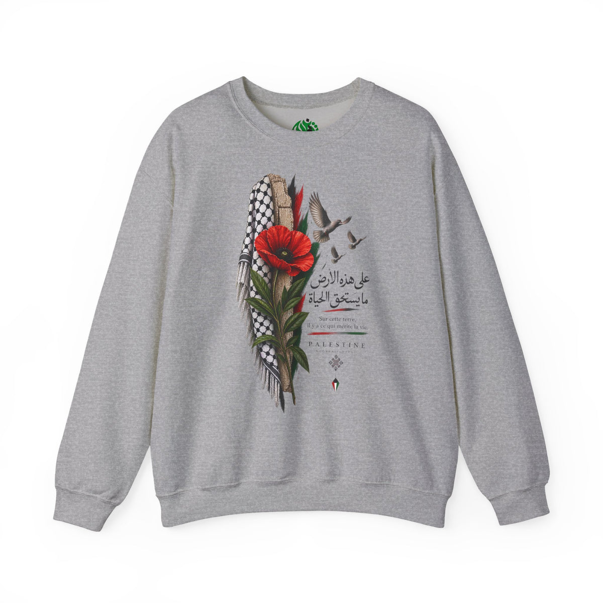 Poppy & Keffiyeh Graphic Sweatshirt