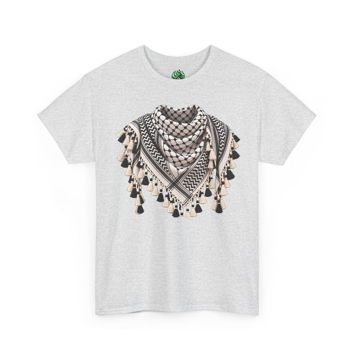 Keffiyeh Graphic T-Shirt — Middle Eastern Scarf Pattern Tee